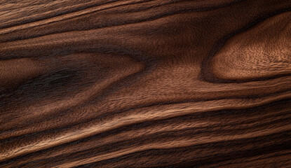 A close-up view of dark brown wood grain with a smooth, even texture.