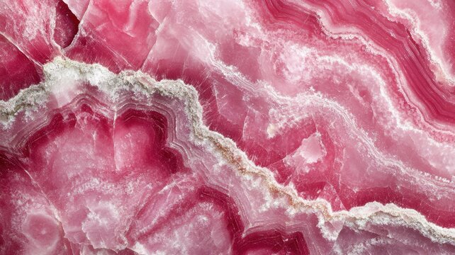 Polished thulite crystal showing rich pink color variations