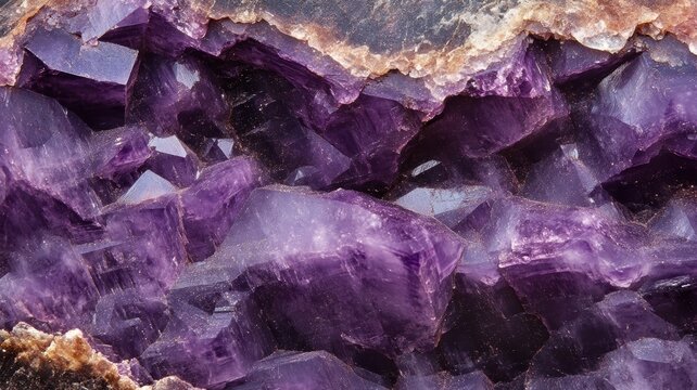 Polished sugilite close-up with deep purple crystalline formations