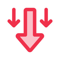 loss outline fill icon