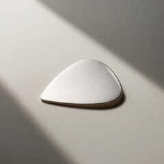 Blank Guitar Pick Mockup for Music Band Logo Design