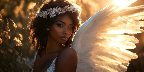 beautiful african american angel 