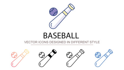 Baseball icon design with white background stock illustration