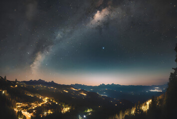 Fototapeta premium time lapse of clouds over the city