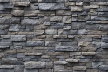 Obraz premium A textured stone wall with shades of gray and subtle variations, AI Generated