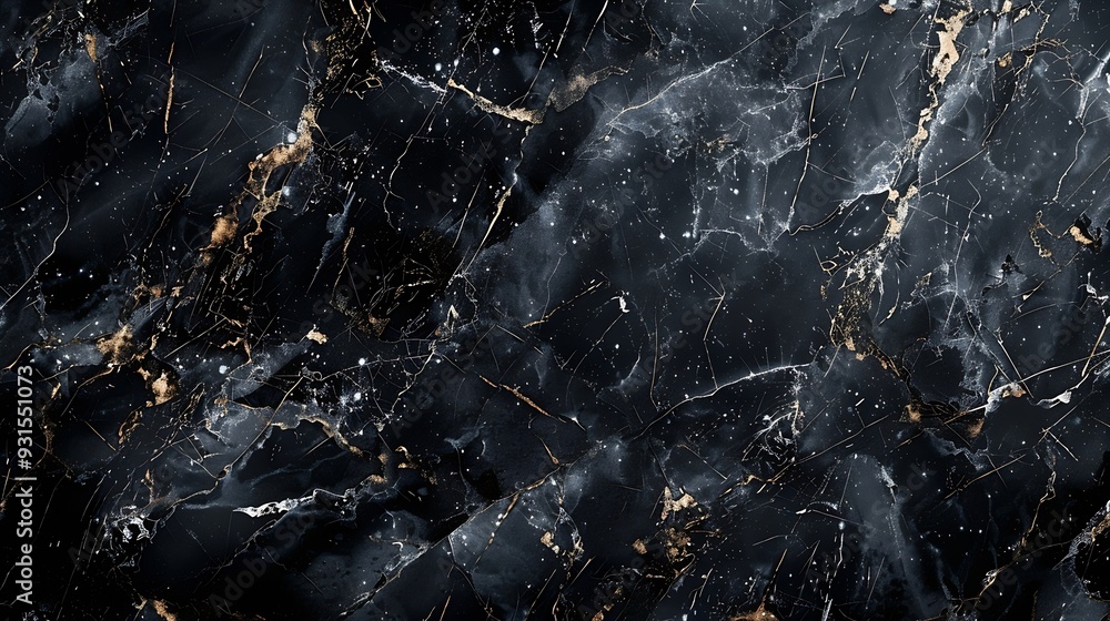 Poster black marble texture seamless background : generative ai