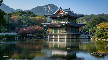 Seoul Botanical Garden building located in Seoul : Generative AI