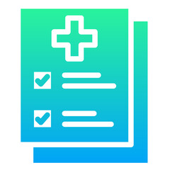Fototapeta premium Medical Report Icon