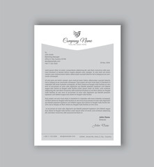 corporate modern letterhead design template. creative modern letter head design template for your business. letterhead, letter head, simple letterhead design.