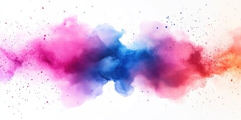 Obraz premium Abstract Watercolor Background with Splashes of Color