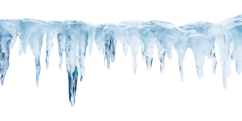 PNG Cave icicles ice winter snow.