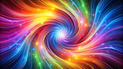 Fototapeta premium Colorful vortex energy explosion with multicolor swirls, abstract , abstract, vibrant, swirling, colorful, energy