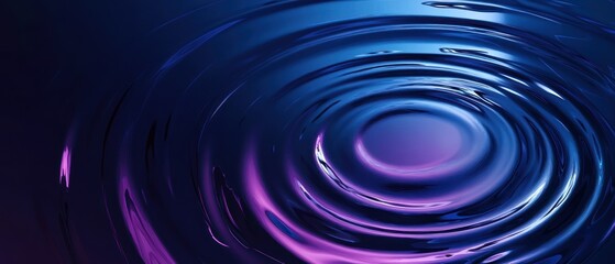 Abstract Swirling Liquid with Purple and Blue Hues