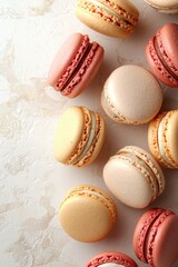 Fototapeta premium Macarons arranged 