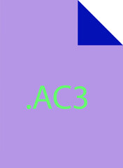 AC3 File icon fill crisp corners  v1