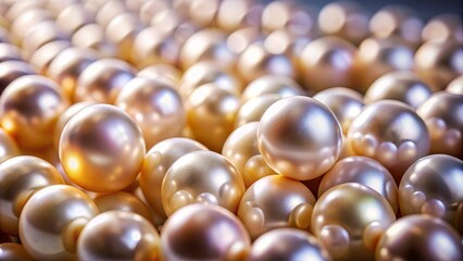 Enchanting pearls with a mysterious and alluring appearance, enigmatic, mysterious, mystical, captivating, elegant, white