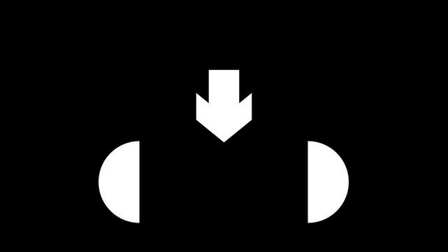 Movement Icon.Arrow icon in simple style isolated.
