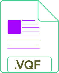 VQF File icon minsk dashed rounded outline