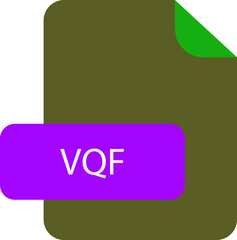 VQF file extension icon rounded corners and deep color