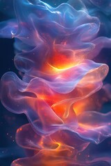 Obraz premium Vibrant Abstract Fluid Shapes | Dynamic Liquid Forms | Multicolored Flow Patterns | Bright Colorful Background | Surreal Fluid Art | High-Res Royalty-Free Stock Image for Creative Projects
