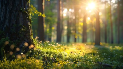 Morning in the forest : Generative AI