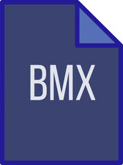 Obraz premium BMX File icon fill crisp corner
