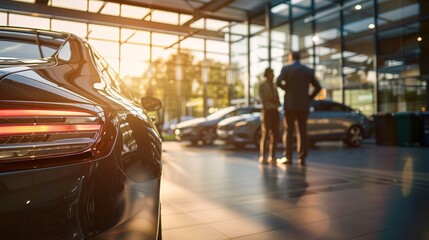 Customer consulting with a professional mechanic about car maintenance services in a friendly and welcoming auto service center,automotive repair, auto service, car care, engine maintenance