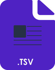 TSV inside fill icon with minimal lines and rectangle