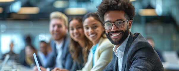 Obraz premium Team members coordinating compliance measures