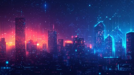 Smart Cities with AI-Enhanced Public Health Monitoring Systems: A city where public health is monitored and managed by AI, with real-time alerts and recommendations.