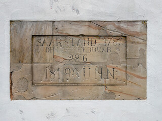 Historic Entrance to Saarlouis Old Town with Inscription