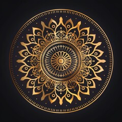 Fototapeta premium Golden Mandala Design