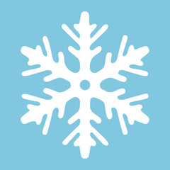 Illustration of abstract snowflake. Merry Christmas and Happy New Year item.
