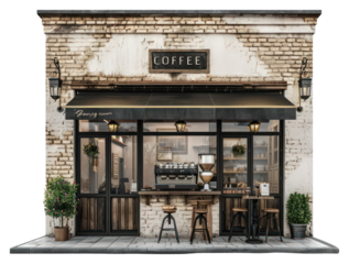 PNG Coffee shop architecture restaurant table.