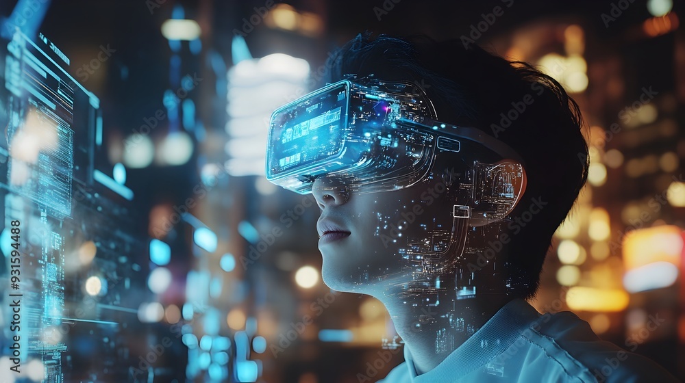 Poster empowering real world experiences with augmented digital twin technology a futuristic concept showca