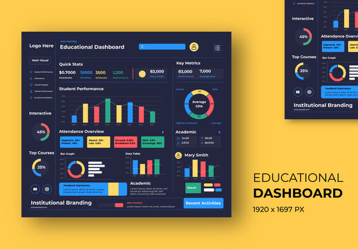 Educational Dashboard Template