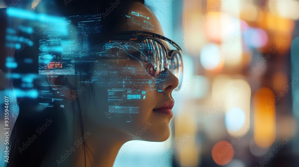 Poster digital twin enhancing real world experience augmented reality overlays providing intelligent inform