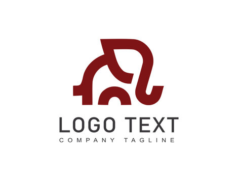 Creative eliphant minimal logo