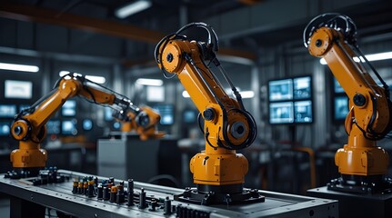 smart industry robot arms for digital factory producti. generative.ai