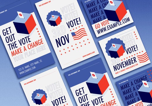US Election Day Social Media Post & Story