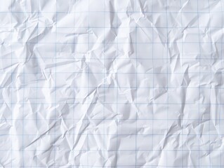 Obraz premium Crumpled grid paper