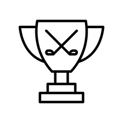 Hockey Trophy line icon