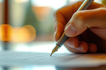 Signing Document in Legal Setting