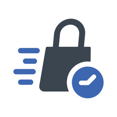 Delivery on time icon