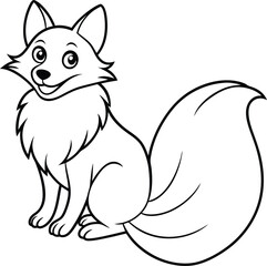 Whimsical and sweet, the Happy Fox line art is a delightful addition to any project