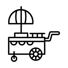 Street Food line icon