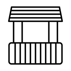 Market Canopy line icon