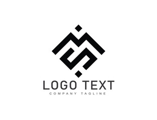 Flat design S letter logo design