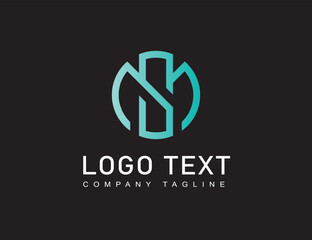 M typography logo design