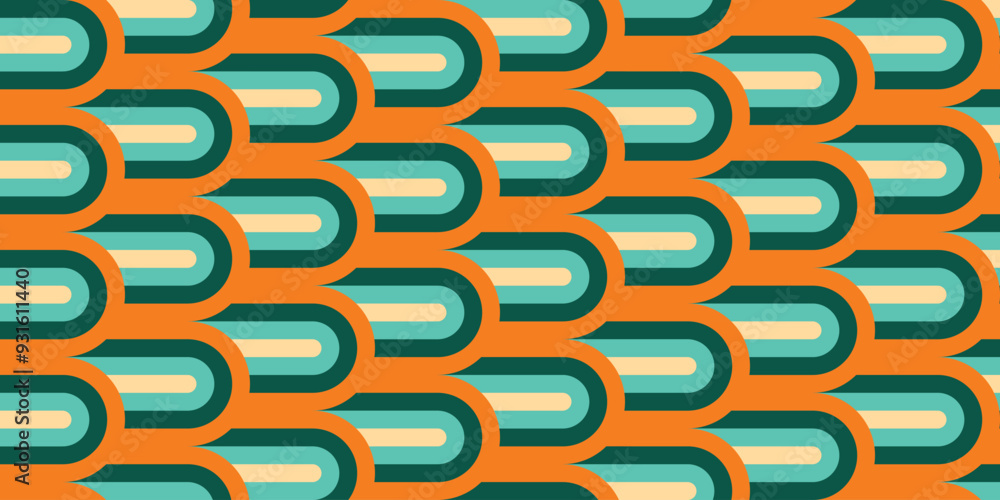 Fototapete abstract geometric pattern background, abstract pattern background with retro color theme,abstract c